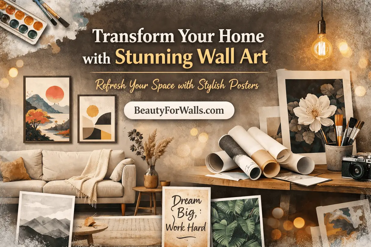 Transform Your Home with Stunning Wall Art: Why Posters Are the Easiest Way to Refresh Any Space